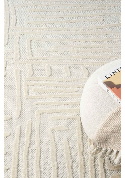 Harmoni Beyaz Salon Oturma Odası Çocuk Odası Yatak Odası Halısı Hrm206 100 x 200 fırsatları