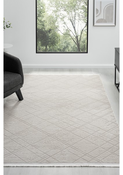Santana Gri Salon Oturma Odası Çocuk Odası Yatak Odası Halısı Sn424 120 x 180
