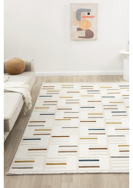 Harmoni Beyaz Salon Oturma Odası Çocuk Odası Yatak Odası Halısı Hrm202 200 x 290
