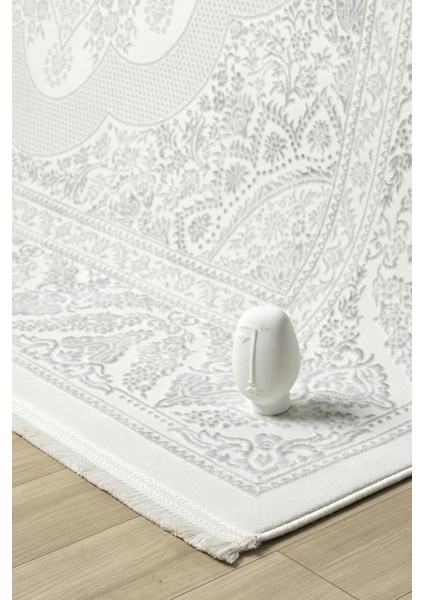 Motto Krem Gri Salon Oturma Odası Çocuk Odası Yatak Odası Halısı Mt1017 100 x 300 modelleri