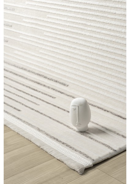 Maki Gri Salon Oturma Odası Çocuk Odası Yatak Odası Halısı Mk9008 100 x 200