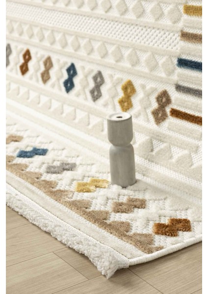 Harmoni Beyaz Salon Oturma Odası Çocuk Odası Yatak Odası Halısı Hrm201 200 x 290 modelleri