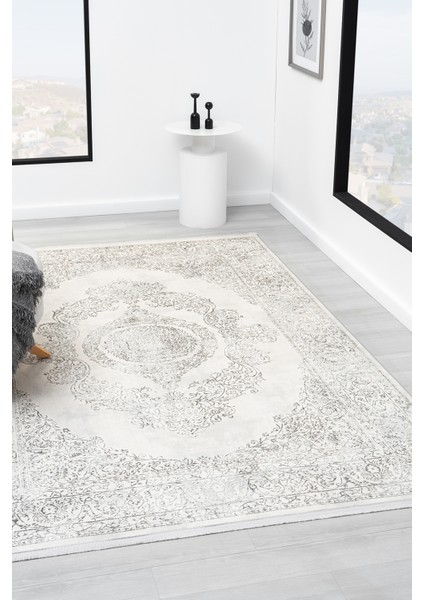 Toronto Krem Gri Salon Oturma Odası Çocuk Odası Yatak Odası Halısı Trn550 160 x 230