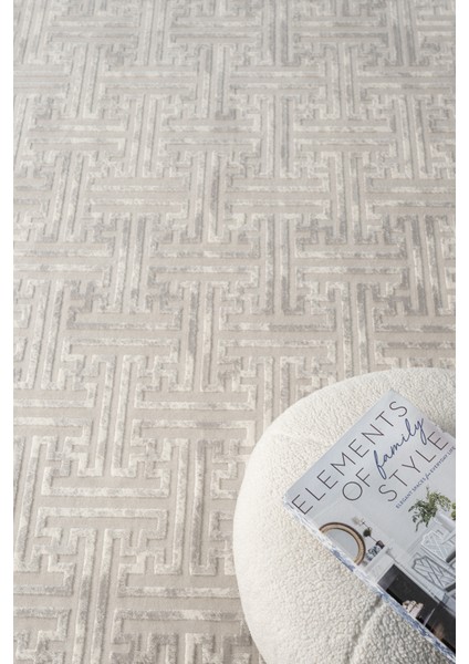 Santana Beyaz Salon Oturma Odası Çocuk Odası Yatak Odası Halısı Sn407 100 x 300 fırsatları