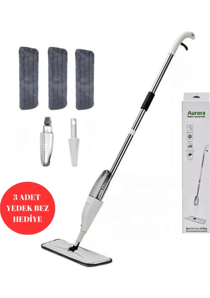 Sprey Mop Set 3 Adet Yedek Bez Hediye