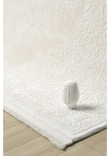 Maki Krem Salon Oturma Odası Çocuk Odası Yatak Odası Halısı Mk9003 150 x 230 modelleri