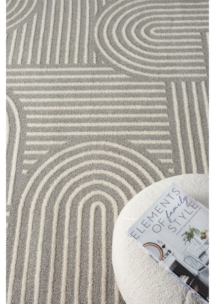 Ventura Gri Shaggy Yumuşak Post Peluş Salon Oturma Odası Halısı Vnt111 100 x 200 fırsatları