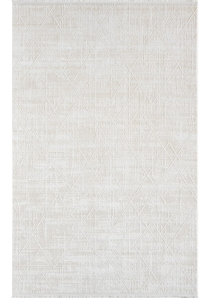 Maki Krem Salon Oturma Odası Çocuk Odası Yatak Odası Halısı Mk9009 200 x 290