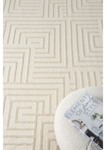 Ventura Beyaz Shaggy Yumuşak Post Peluş Salon Oturma Odası Halısı Vnt114 80 x 300 fırsatları