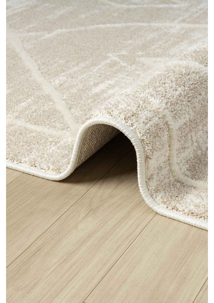 Ventura Bej Multi Shaggy Yumuşak Post Peluş Salon Oturma Odası Halısı Vnt101 100 x 200