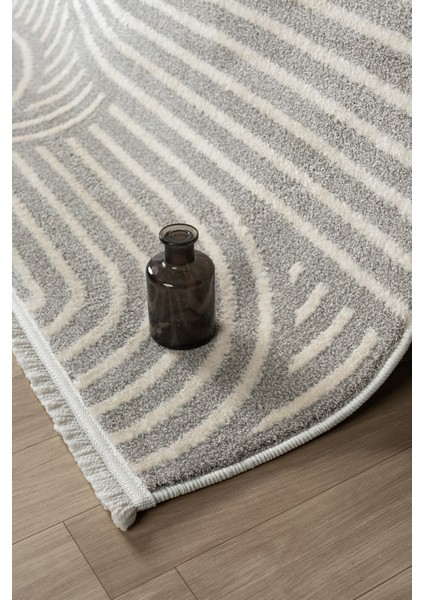 Ventura Gri Shaggy Yumuşak Post Peluş Salon Oturma Odası Halısı Vnt111 80 x 300 modelleri