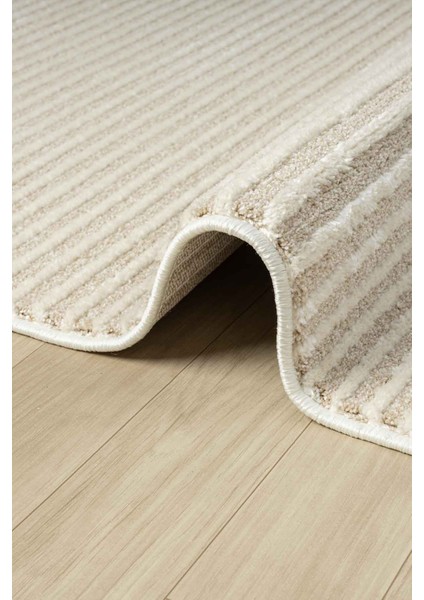 Ventura Bej Multi Shaggy Yumuşak Post Peluş Salon Oturma Odası Halısı Vnt109 100 x 200