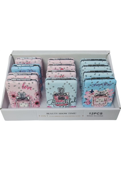 El Aynası - "beautiful Me" "love" Vs. Yazılı ve Taşlı Katlanır Makyaj Aynası fiyatları