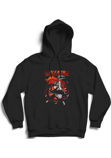 Bleach, Anime Manga, %100 Pamuk, Unisex Kapüşonlu Sweatshirt Hoodie