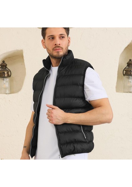 Erkek Şişme Yelek Siyah