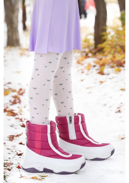 Pablo Fermuarlıı Kız Çocuk Kar Botu