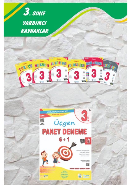 Üçgen 3.sınıf Beceri Temelli Ilkokul Yolculuğu Seti+Paket Deneme 6+1-2024