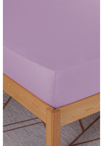 Penye-Likralı Lastikli Çarşaf, 100×200 Tek Kişilik %100 Pamuk-Elastan Örme Kumaş, 200 Gr/m²