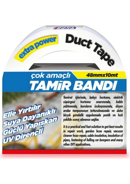 Çok Amaçlı Suya Dayanıklı Tamir Bandı 48MMX10M Siyah fiyatları