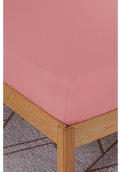 Penye-Likralı Lastikli Çarşaf, 100×200 Tek Kişilik %100 Pamuk-Elastan Örme Kumaş, 200 Gr/m²