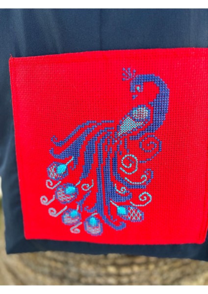 Tavus Kuşu Detaylı Bez Omuz Çantası fiyatları