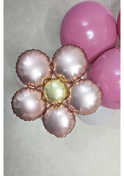 Retro Papatya Rose Gold Renk Papatya Folyo Balon fiyatları