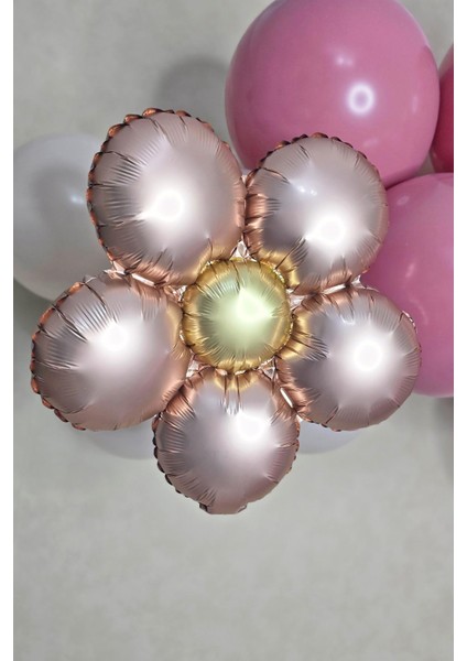 Retro Papatya Rose Gold Renk Papatya Folyo Balon fırsatları