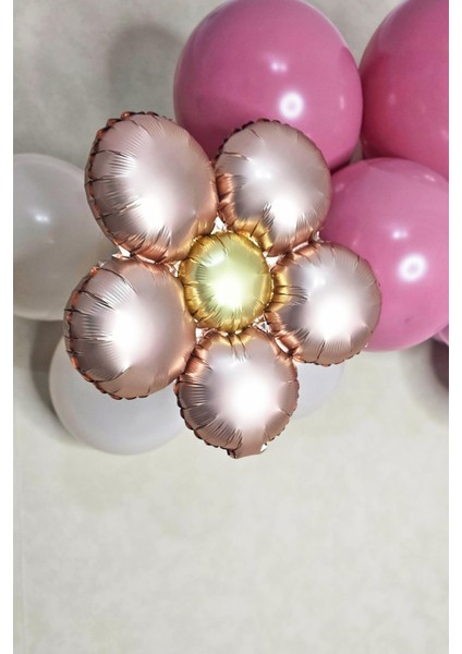 Retro Papatya Rose Gold Renk Papatya Folyo Balon indirimleri