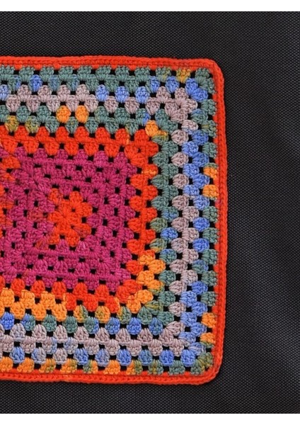 Ebruli Otantik Motif Gri/antrasit Bez Omuz Çantası modelleri