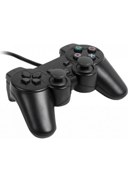 Ikili USB Kablolu Joystick Gamepad Oyun Kolu Konsolu Pc+ Ps3 Bilgisayar Laptop Uyumlu