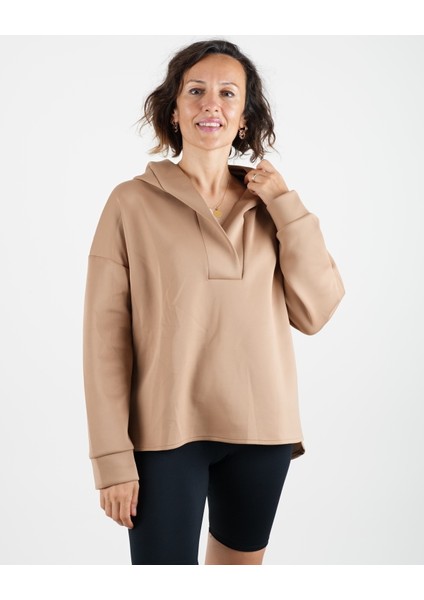 Sweatshirt Kapişonlu Dalgıç Kumaş Kruvaze Hakim Yaka indirimleri