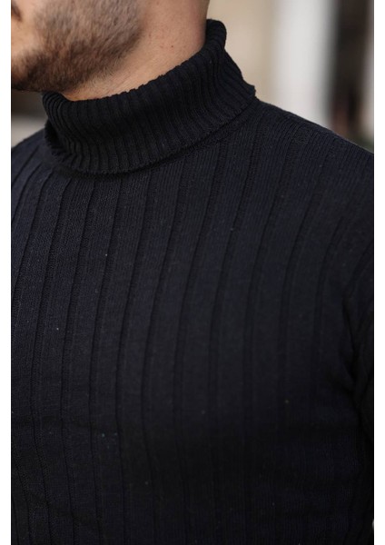 Beyaz Slim Fit Boğazlı Fitilli Triko Kazak fiyatları