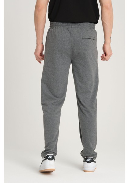 Erkek Antrasit Rahat Kesim Düz Paça Düz Eşofman Altı modelleri