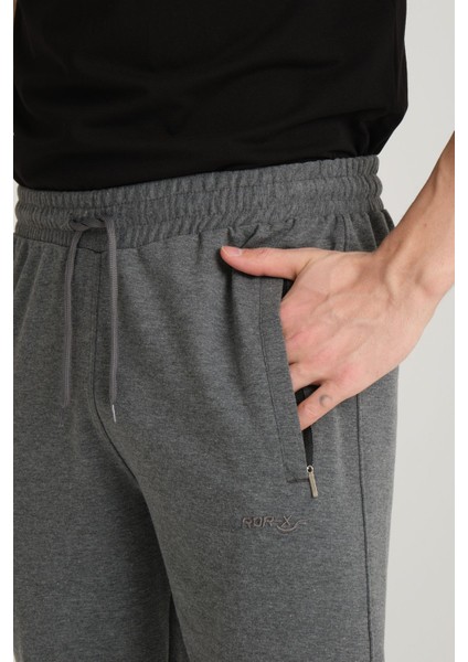 Erkek Antrasit Rahat Kesim Düz Paça Düz Eşofman Altı indirimleri