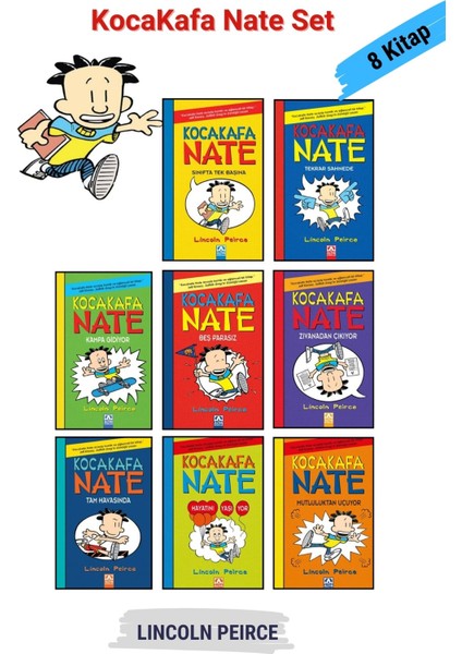Kaptan Düşükdon 12 Kitap - Kocakafa Nate 8 Kitap 20'li Set