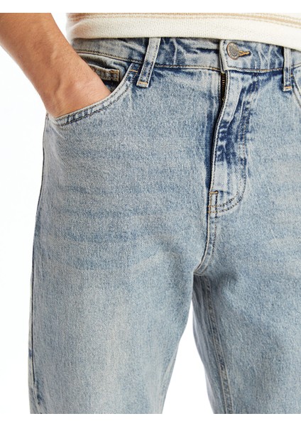 Yeni Sezon Kışlık Denim Kumaş Erkek Jean Pantolon Loose Fit & Bol Kesim Vintage Desen modelleri