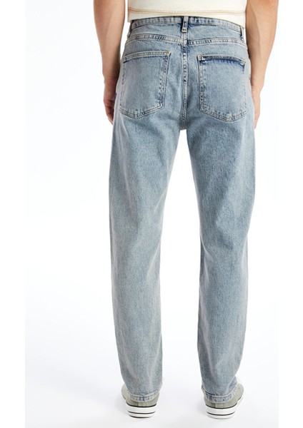 Yeni Sezon Kışlık Denim Kumaş Erkek Jean Pantolon Loose Fit & Bol Kesim Vintage Desen fırsatları