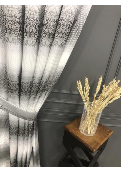 Damask Motifli Fon Perde Renk Geçişli Jakar 1. Kalite fiyatları