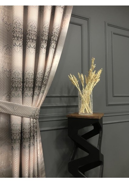 Damask Motifli Fon Perde Renk Geçişli Jakar 1. Kalite modelleri