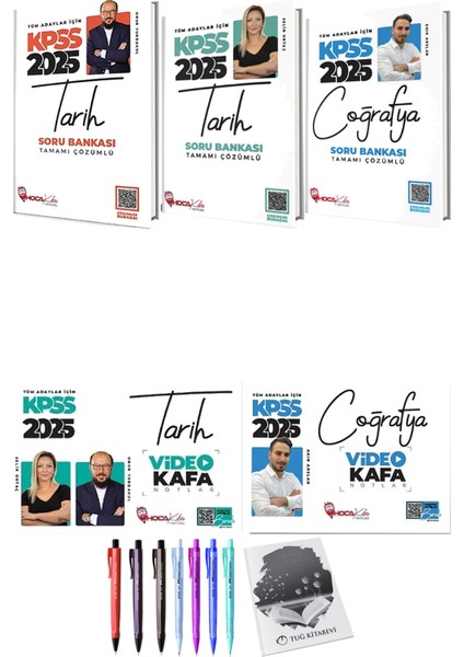 Hoca Kafası 2025 KPSS Tarih Coğraffya Soru Bankası - Hoca Kafası 2025 KPSS Tarih Coğrafya Video Kafa Notlar + Armağan