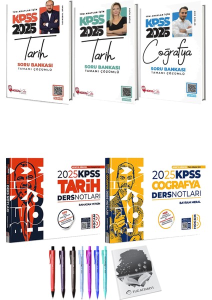 Hoca Kafası 2025 KPSS Tarih Coğraffya Soru Bankası - 2025 KPSS Tarih Coğrafya Ders Notları + Armağan