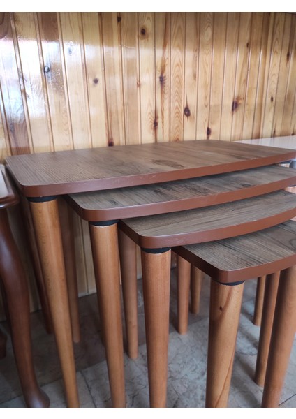 4'lü Mdf Lam Zigon Sehpa Takımı fırsatları