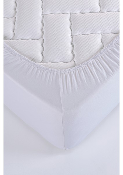 Penye-Likralı Lastikli Çarşaf, 180×200 Battal Boy %100 Pamuk-Elastan Örme Kumaş, 200 Gr/m² fırsatları