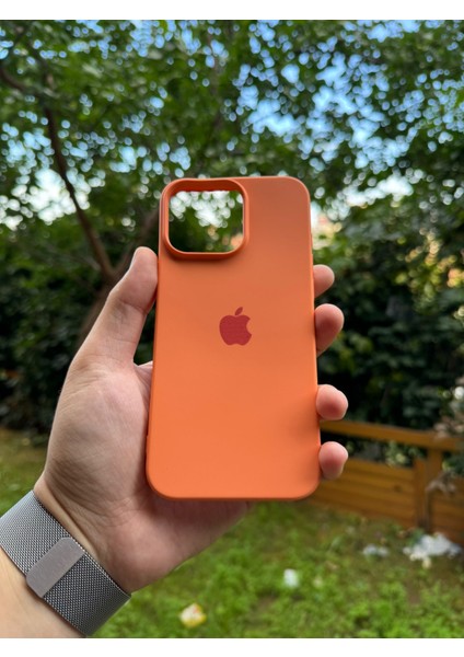 Meri Case Iphone 16 Pro Max Uyumlu Logolu Içi Kadife Lansman Kılıf Arka Kapak