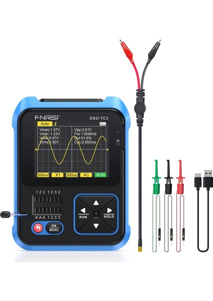 Fnırsı Dso-Tc3 El Tipi Dijital Osiloskop Transistör Test Cihazı Fonksiyol Sinyal Jeneratörü