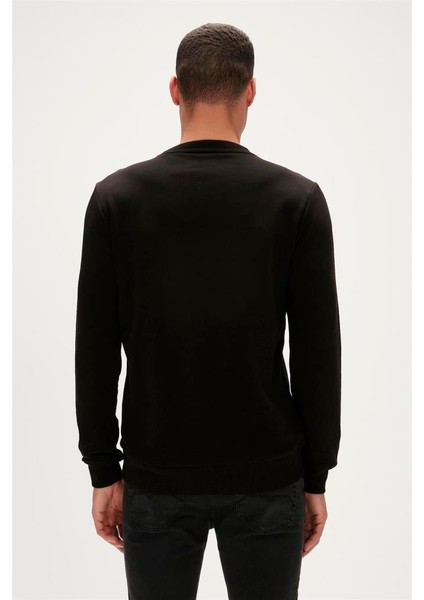 23.02.12.023-NIGHT Story Erkek Sweatshirt Erkek Siyah Sweatshirt fiyatları