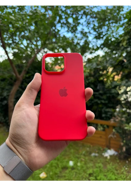 Meri Case Iphone 16 Pro Max Uyumlu Logolu Içi Kadife Lansman Kılıf Arka Kapak