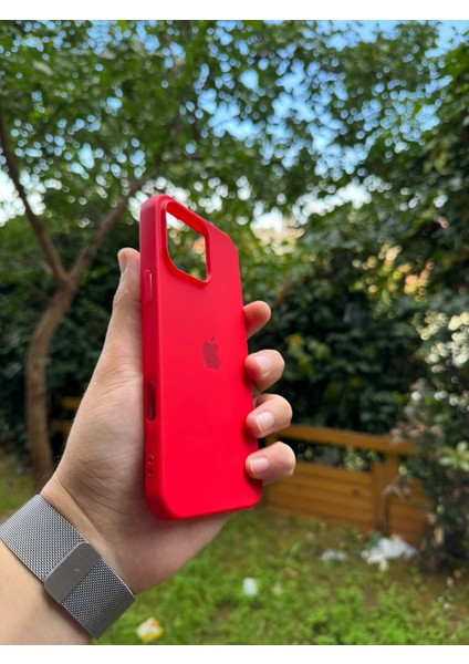 Meri Case Iphone 16 Pro Max Uyumlu Logolu Içi Kadife Lansman Kılıf Arka Kapak