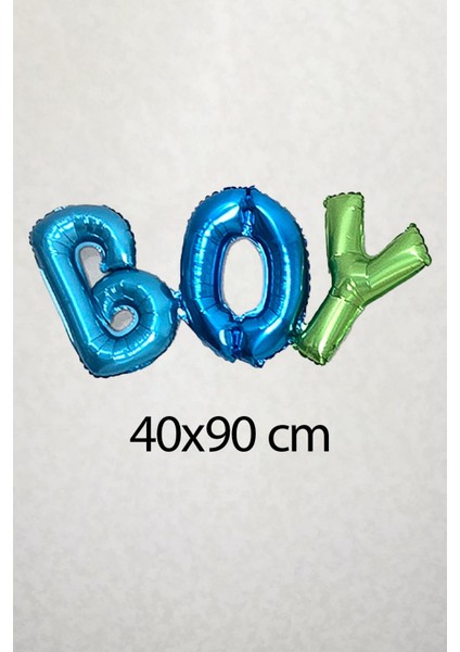Boy Yazılı Rengarenk Birleşik Folyo Balon Cinsiyet Partisi Baby Shower Parti Balonu fiyatları