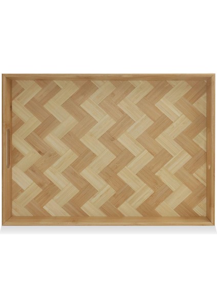 Wicker Bambu Tepsi 40X30 cm TPS0073